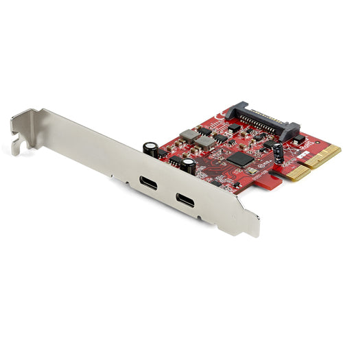 StarTech.com 2-port 10Gbps USB C PCIe Card - USB 3.1 Gen 2 Type-C PCI Express Host Controller Add-On Card - Expansion Card - USB 3.2 Gen 2x1 PCIe Adapter 15W/port - Windows, macOS, Linux StarTech.com 2-port 10Gbps USB C PCIe Card - USB 3.1 Gen 2 Type-C PCI Express Host Controller Add-On Card - Expansion Card - USB 3.2 Gen 2x1 PCIe Adapter 15W/port - Windows, macOS, Linux